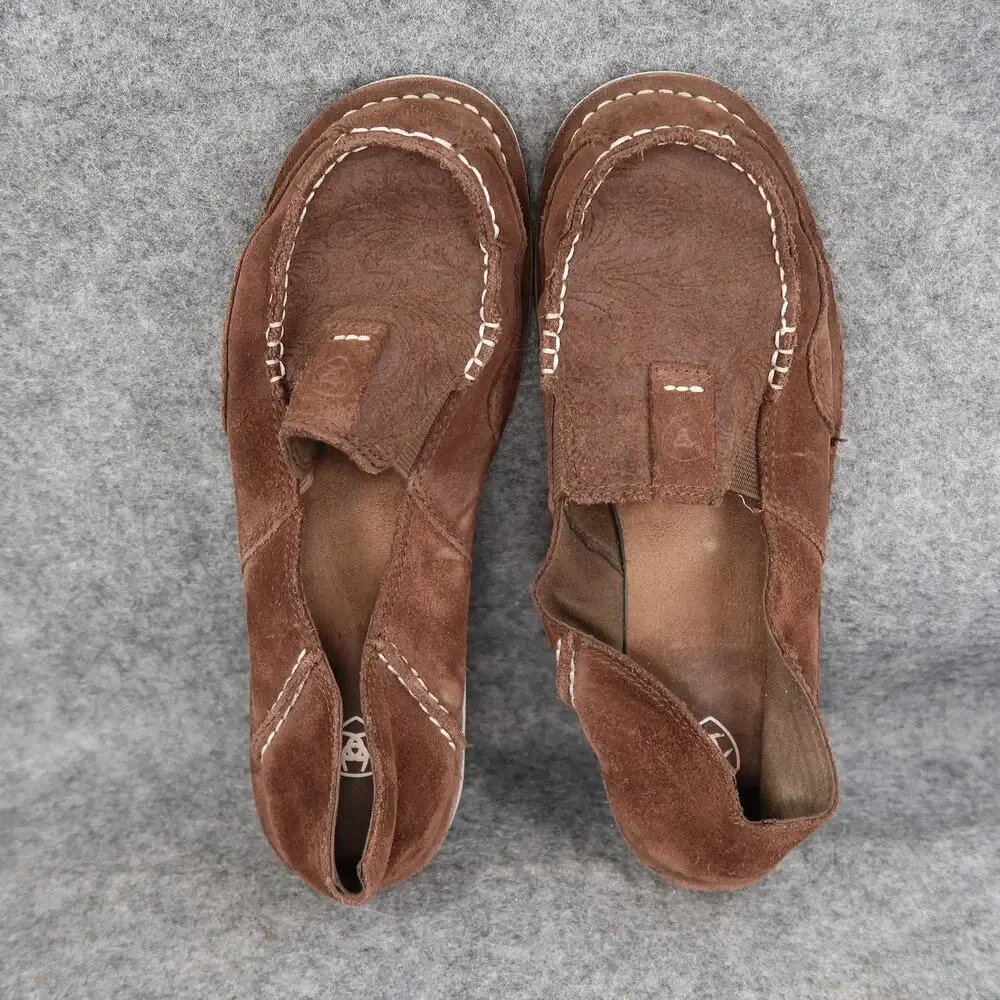 Ariat Shoes Womens 7.5 Slip On Cruiser Loafer Sneaker Floral Embossed Leather